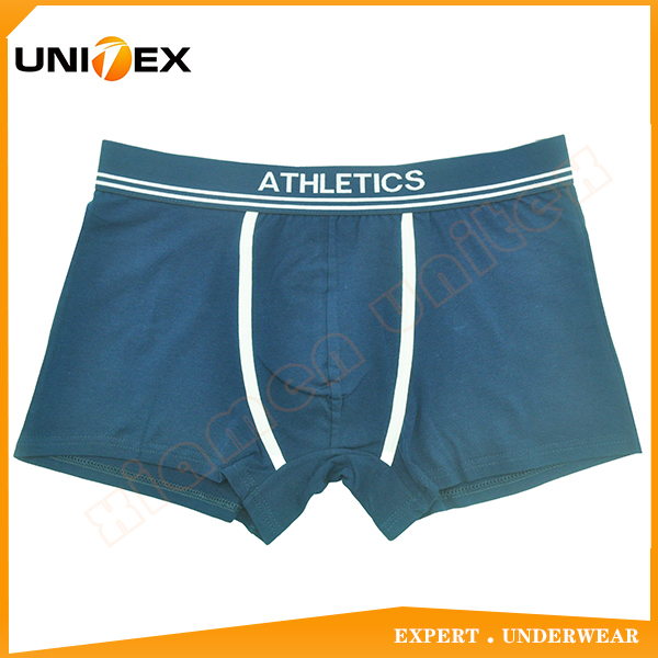 Professional China Factory Classical Solid Fabric Men's Boxer Shorts Boxer Male Underwear Cotton/Spandex Cotton/Elastane