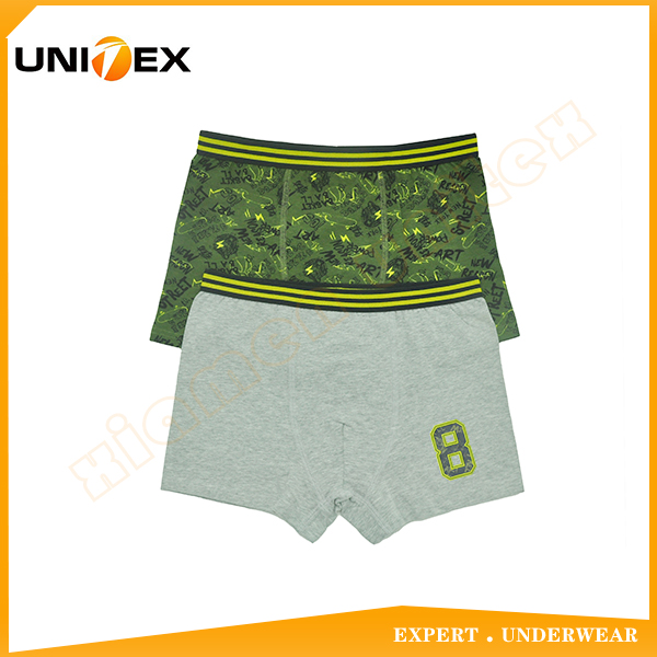 Boys’ Basic Boxer Shorts — 2-Piece Pack, Cotton, Custom Print — Boys' Underwear programme — OEM & private label sample photo 1