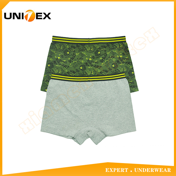 Boys’ Basic Boxer Shorts — 2-Piece Pack, Cotton, Custom Print — Boys' Boxers & Boxer Shorts programme — OEM & private label detail photo 2