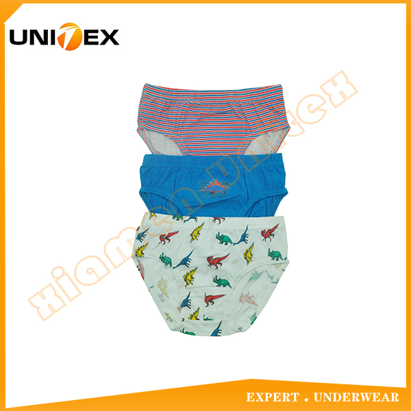 Boys’ Classic Briefs — 3-Piece Pack, Cotton, Custom Print — 3pcs — Boys' Underwear programme — OEM & private label sample photo 1