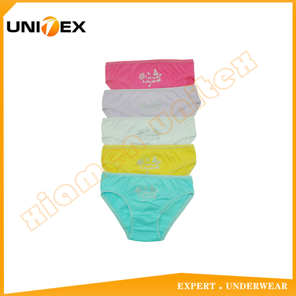 Girls’ Basic Underwear — 5-Piece Pack, Cotton, Custom Print — Girls' Underwear programme — OEM & private label product photo 1
