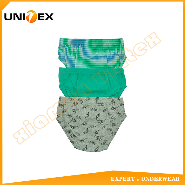 Boys’ Basic Thong Briefs — 3-Piece Pack, Cotton, Custom Print — Boys' Briefs & Thongs programme — OEM & private label detail photo 2
