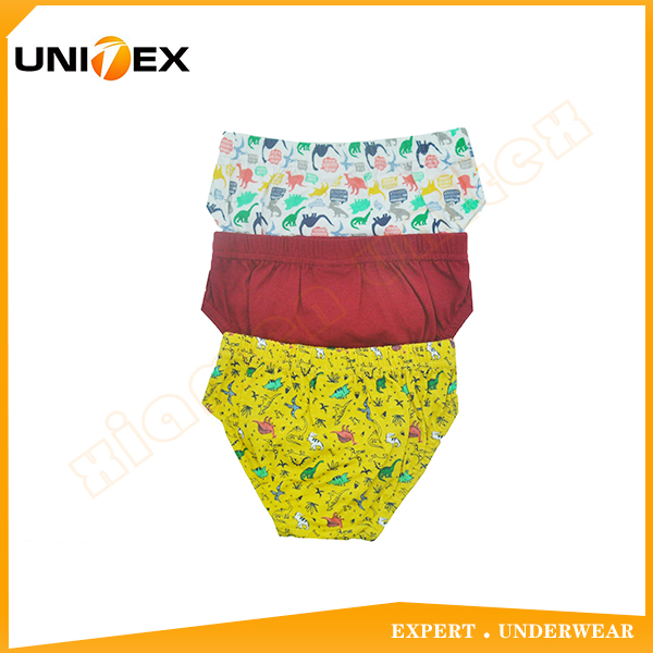 Boys’ Basic Briefs — 3-Piece Pack, Cotton, Custom Print — Semi-Combed — Boys' Briefs & Thongs programme — OEM & private label detail photo 2