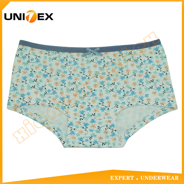 Girls’ Briefs — Cotton/Spandex, Custom Print, Teen — Girls' Underwear programme — OEM & private label detail photo 2