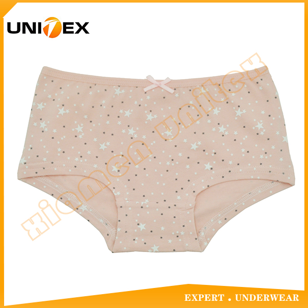 Girls’ Briefs — Cotton/Spandex, Custom Print, Teen — Girls' Underwear programme — OEM & private label detail photo 3