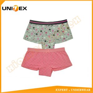 Girls’ Classic Boxer Shorts — Cotton, Custom Print, Cute — Girls' Underwear programme — thumbnail of OEM & private label sample 1
