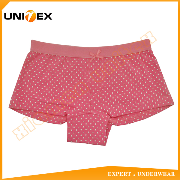 Girls’ Classic Boxer Shorts — Cotton, Custom Print, Cute — Girls' Underwear programme — OEM & private label detail photo 3