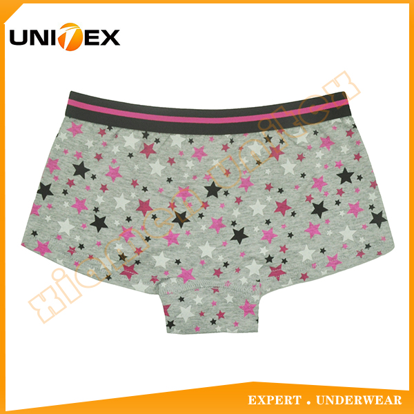 Girls’ Classic Boxer Shorts — Cotton, Custom Print, Cute — Girls' Underwear programme — OEM & private label detail photo 4