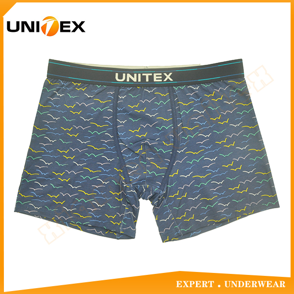 Men’s Boxer Briefs — Viscose/Elastane, Reactive Print, Jacquard Elastic — Men's Boxers & Boxer Briefs programme — OEM & private label product photo 1