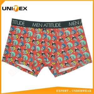 Men’s Soft Boxer Shorts — Cotton, All-Over Print, Soft Handfeel — Men's Boxers & Boxer Briefs programme — thumbnail of OEM & private label sample 1