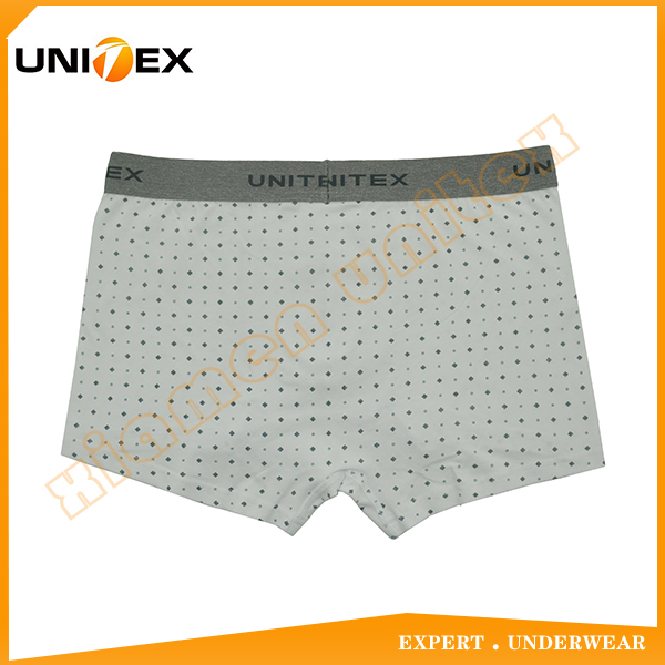 Men’s Boxer Briefs — Cotton, All-Over Print, Jacquard Elastic — Men's Boxers & Boxer Briefs programme — OEM & private label detail photo 4