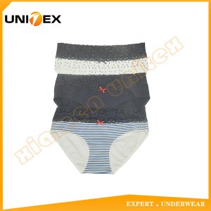 Women’s Briefs — 3-Piece Pack, Cotton/Spandex, Custom Print — Comfort — Women's Underwear programme — thumbnail of OEM & private label sample 1