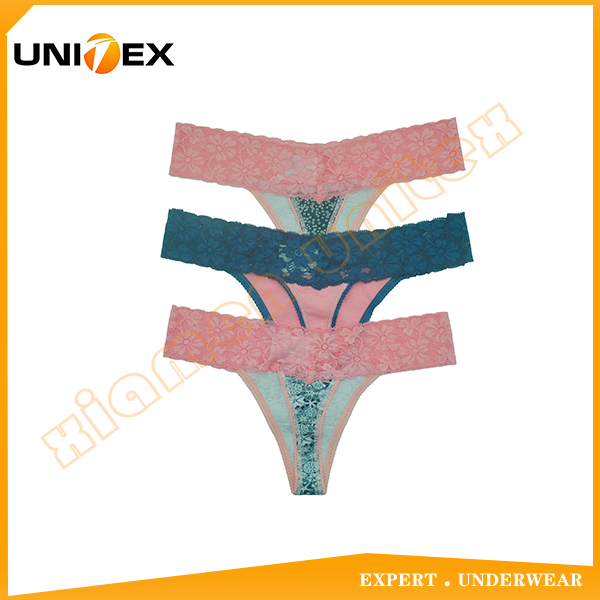 Women’s Thong — 3-Piece Pack, Cotton, Custom Print — Women's Underwear programme — OEM & private label detail photo 2