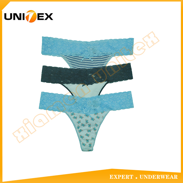 Women’s Bikini Briefs — 3-Piece Pack, Cotton/Spandex, Custom Print — Women's Underwear programme — OEM & private label sample photo 1