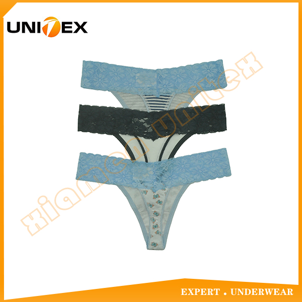 Women’s Bikini Briefs — 3-Piece Pack, Cotton/Spandex, Custom Print — Women's Underwear programme — OEM & private label detail photo 2