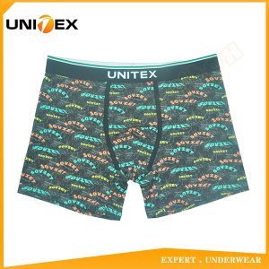 Men’s Soft Boxer Shorts — Cotton, Custom Print, Jacquard Elastic — Printed — Men's Boxers & Boxer Briefs programme — thumbnail of OEM & private label sample 1