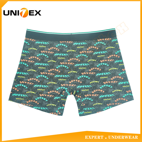Men’s Soft Boxer Shorts — Cotton, Custom Print, Jacquard Elastic — Printed — Men's Boxers & Boxer Briefs programme — OEM & private label detail photo 2
