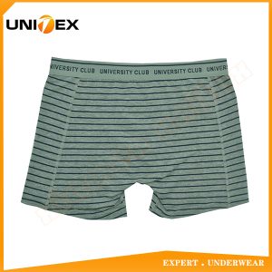 Men’s Soft Boxer Shorts — Cotton, Yarn-Dyed Stripe — Men's Boxers & Boxer Briefs programme — thumbnail of OEM & private label sample 2