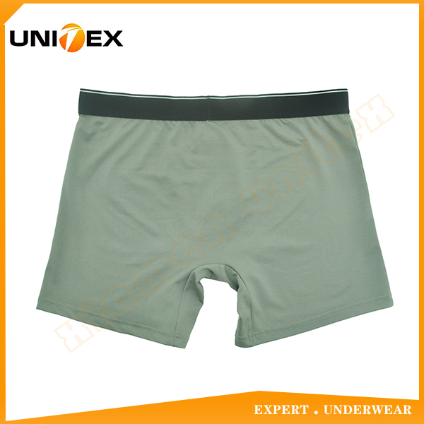 Men’s Boxer Briefs — Polyester, Jacquard Elastic, Solid Colour — Men's Boxers & Boxer Briefs programme — OEM & private label detail photo 2