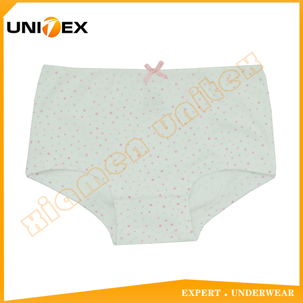 Girls’ Soft Boxer Briefs — Cotton, Custom Print — Girls' Underwear programme — OEM & private label detail photo 2