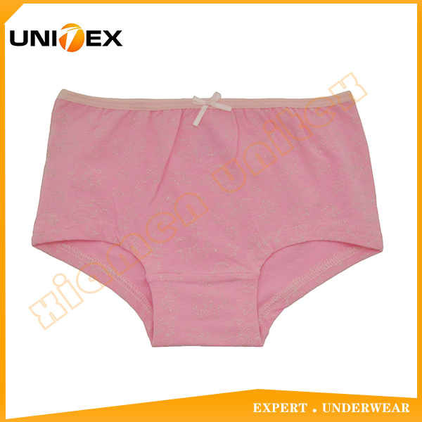 Girls’ Soft Boxer Briefs — Cotton, Custom Print — Girls' Underwear programme — OEM & private label detail photo 3