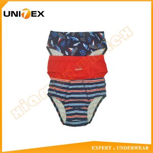 Boys’ Classic Thong Briefs — 3-Piece Pack, Cotton, Custom Print — Boys' Briefs & Thongs programme — thumbnail of OEM & private label sample 1