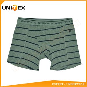 Men’s Soft Boxer Shorts — Cotton/Spandex, Yarn-Dyed Stripe — Men's Boxers & Boxer Briefs programme — thumbnail of OEM & private label sample 1