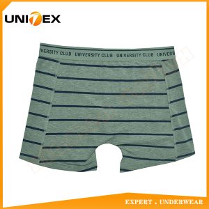 Men’s Soft Boxer Shorts — Cotton/Spandex, Yarn-Dyed Stripe — Men's Boxers & Boxer Briefs programme — thumbnail of OEM & private label sample 2