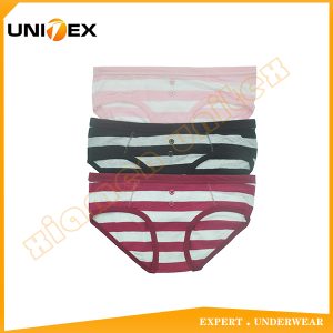 Women’s Briefs — Cotton/Spandex, Yarn-Dyed Stripe, Breathable — Women's Underwear programme — thumbnail of OEM & private label sample 1