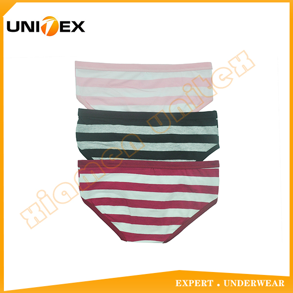 Women’s Briefs — Cotton/Spandex, Yarn-Dyed Stripe, Breathable — Women's Underwear programme — OEM & private label detail photo 2