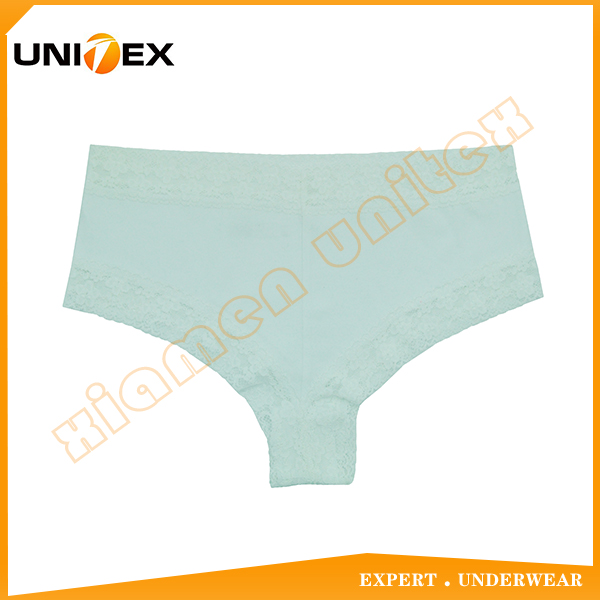 Women’s Briefs — Cotton/Spandex — Lace Trim — Women's Underwear programme — OEM & private label detail photo 2