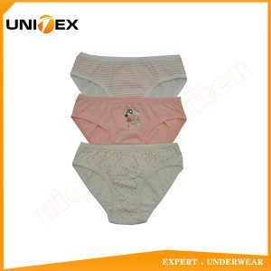 Girls’ Basic Briefs — 3-Piece Pack, Cotton, Custom Print — Girls' Underwear programme — OEM & private label sample photo 1