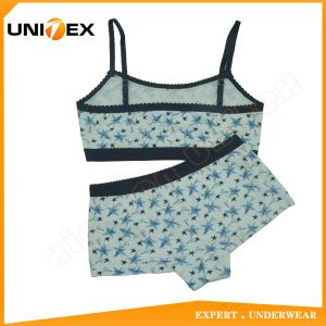 Girls’ Sports Bra — Cotton, Custom Print — Girls' Underwear programme — OEM & private label sample photo 2
