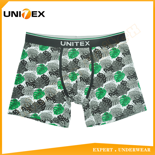 Men’s Soft Boxer Briefs — Cotton, Custom Print, Jacquard Elastic — Men's Underwear programme — OEM & private label sample photo 1