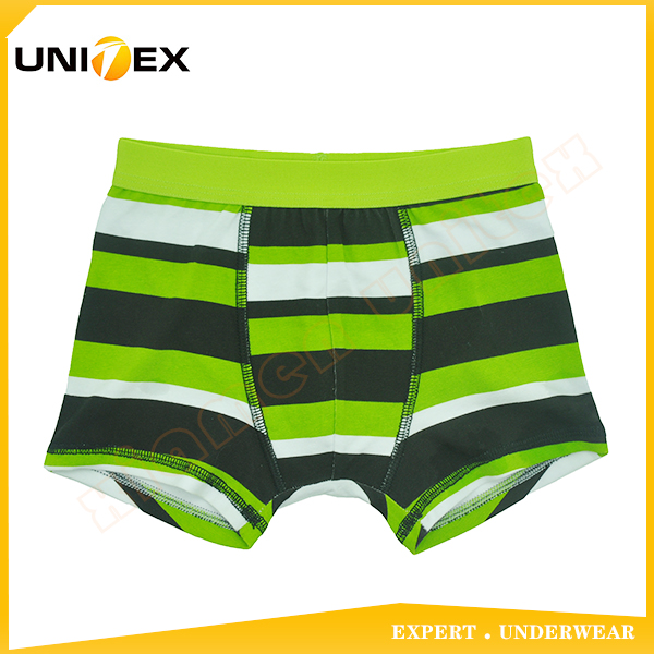 Boys’ Boxer Briefs — Cotton, Custom Print, Yarn-Dyed Stripe — Boys' Underwear programme — OEM & private label sample photo 1