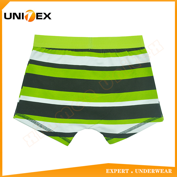 Boys’ Boxer Briefs — Cotton, Custom Print, Yarn-Dyed Stripe — Boys' Boxers & Boxer Shorts programme — OEM & private label detail photo 2