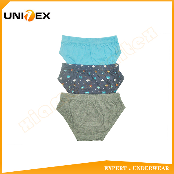 Boys’ Basic Briefs — 3-Piece Pack, Cotton, Custom Print, Water Print — Boys' Briefs & Thongs programme — OEM & private label detail photo 2