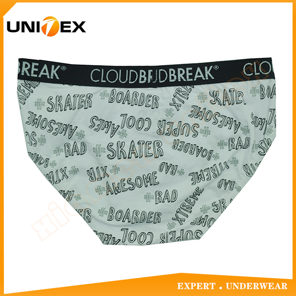Boys’ Thong Briefs — Cotton, Custom Print — Boys' Briefs & Thongs programme — OEM & private label detail photo 2