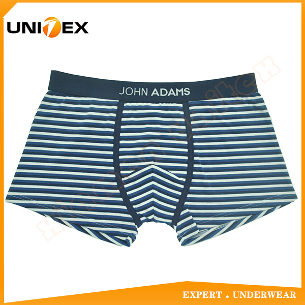 Men’s Classic Boxer Shorts — Cotton/Spandex, Jacquard Elastic, Yarn-Dyed Stripe — Men's Boxers & Boxer Briefs programme — OEM & private label product photo 1