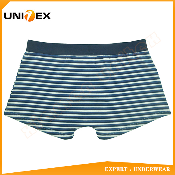 Men’s Classic Boxer Shorts — Cotton/Spandex, Jacquard Elastic, Yarn-Dyed Stripe — Men's Boxers & Boxer Briefs programme — OEM & private label detail photo 2