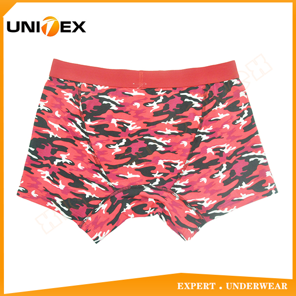 Men’s Boxer Shorts — Cotton, Reactive Print, Jacquard Elastic — central — Men's Boxers & Boxer Briefs programme — OEM & private label detail photo 2