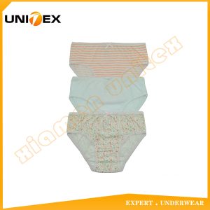 Girls’ Briefs — 3-Piece Pack, Cotton, Custom Print — Girls' Underwear programme — thumbnail of OEM & private label sample 1