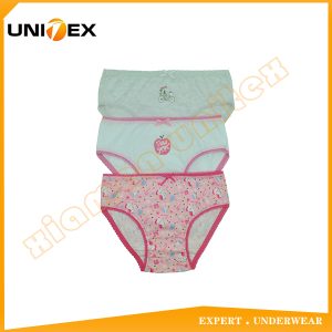 Girls’ Briefs — 3-Piece Pack, Cotton, Custom Print — Comfort Fit — Girls' Underwear programme — thumbnail of OEM & private label sample 1
