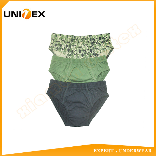 Boys’ Basic Briefs — 3-Piece Pack, Cotton, Custom Print — comfy — Boys' Underwear programme — OEM & private label sample photo 1