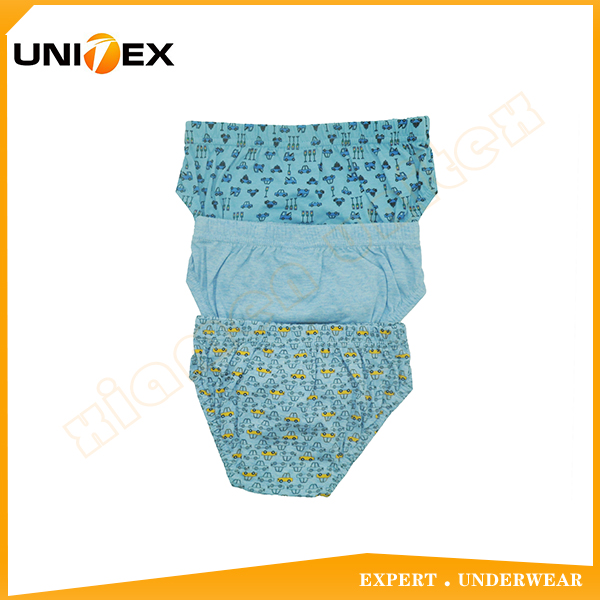 Boys’ Basic Briefs — 3-Piece Pack, Cotton, Custom Print, Semi-Combed — Boys' Briefs & Thongs programme — OEM & private label detail photo 2