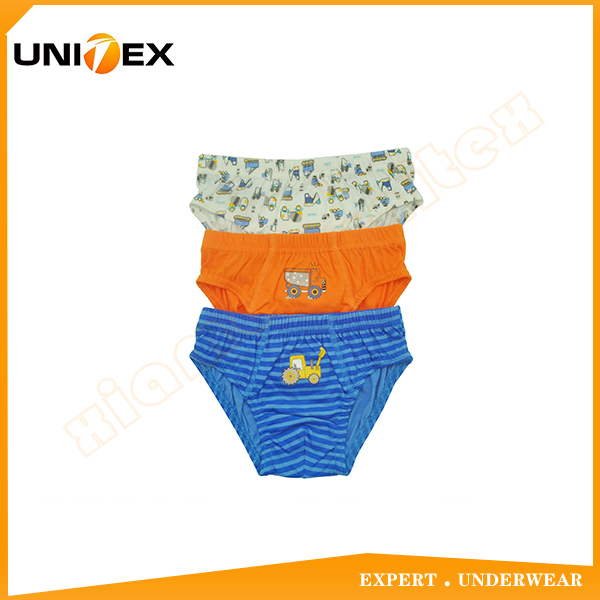 Boys’ Briefs — 3-Piece Pack, Cotton, Custom Print — Boys' Underwear programme — OEM & private label sample photo 1