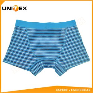 Men’s Boxer Shorts — Cotton, Yarn-Dyed Stripe — Logo Jacquard — Men's Boxers & Boxer Briefs programme — thumbnail of OEM & private label sample 2