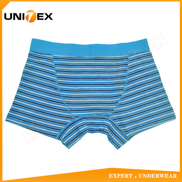 Men’s Boxer Shorts — Cotton, Yarn-Dyed Stripe — Logo Jacquard — Men's Boxers & Boxer Briefs programme — OEM & private label detail photo 2