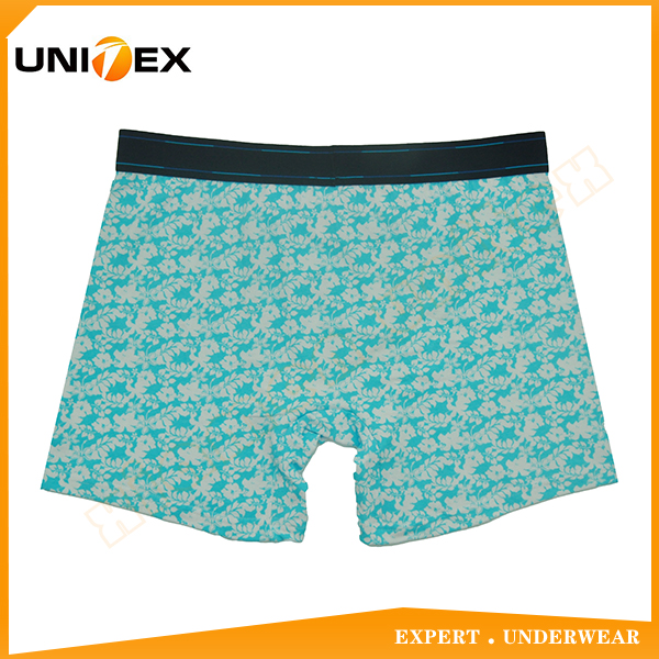 Men’s Boxer Shorts — Reactive Print, Jacquard Elastic — Men's Boxers & Boxer Briefs programme — OEM & private label detail photo 2