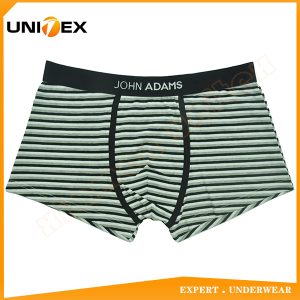 Men’s Boxer Shorts — Cotton, Jacquard Elastic, Yarn-Dyed Stripe — Men's Boxers & Boxer Briefs programme — thumbnail of OEM & private label sample 1